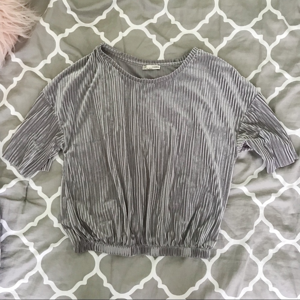 ZARA Velvet Top